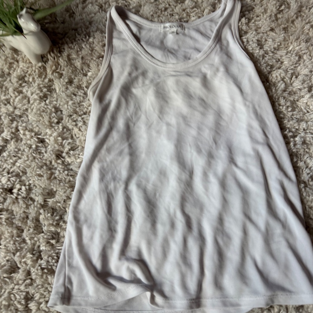 Prologue Classic women’s comfortable, soft, casual casual wear White Tank Top wh - Picture 2 of 4